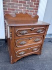 19th Century Antique Victorian Solid Walnut Chest of Drawers Childs  1890