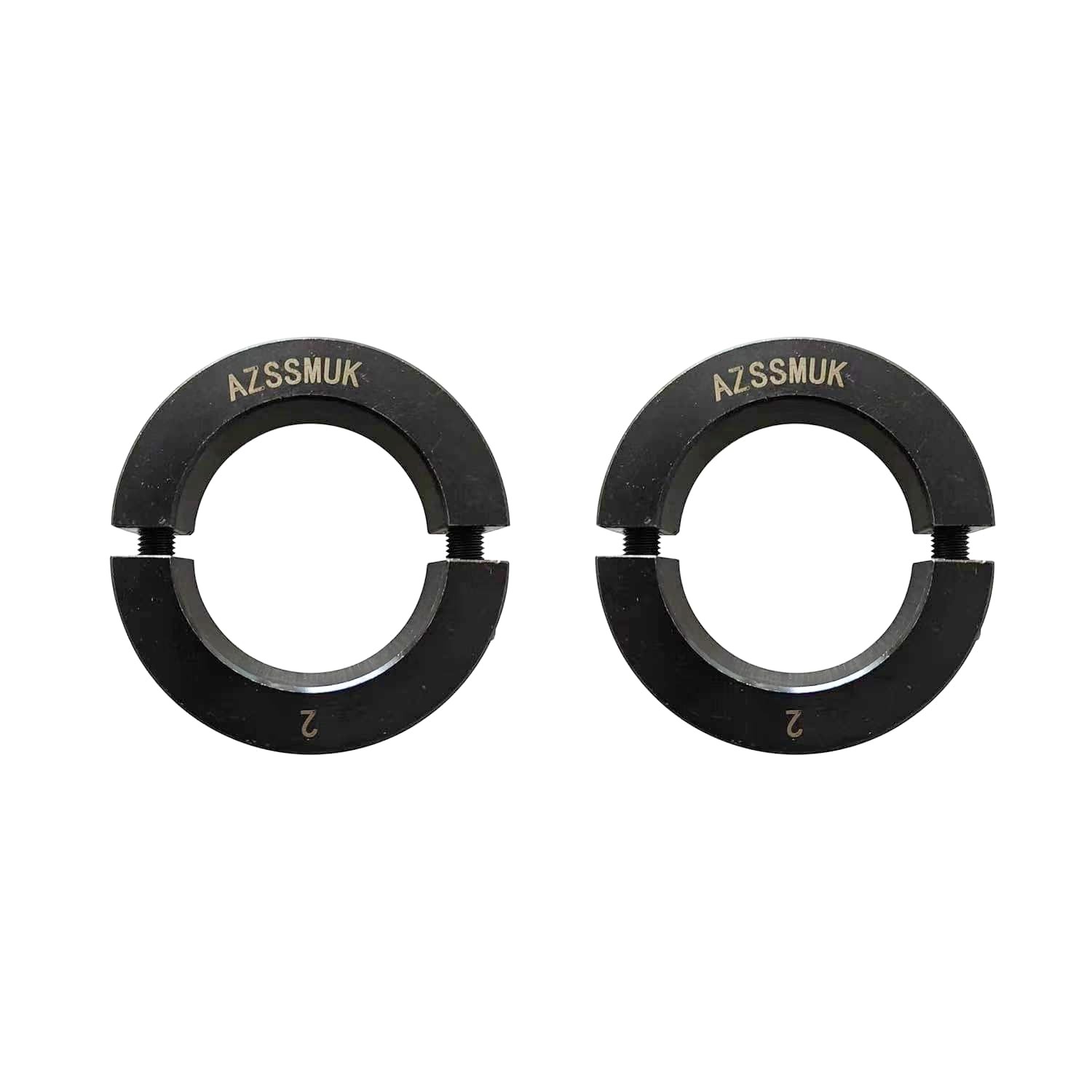 AZSSMUK Shaft Collar Bore 2'' Double Split Black Oxide Set Screw Durable Shaf...
