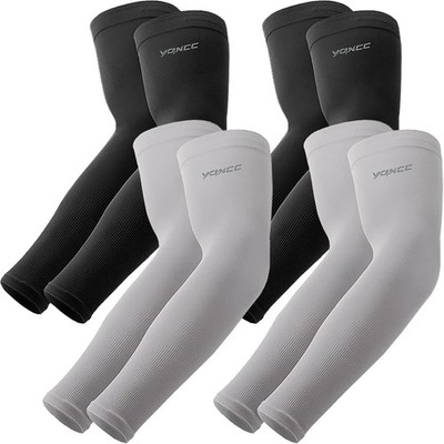 YQXCC 4 Paare Kühlung UV-Schutz Ärmlinge, UPF 50+ Arm Sleeves Tattoo Cover fü...