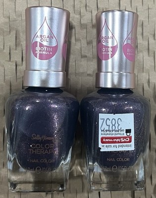 2x Sally Hansen Color Therapy Nail Polish with Argan Oil #390 ROYAL CONFIDANTE