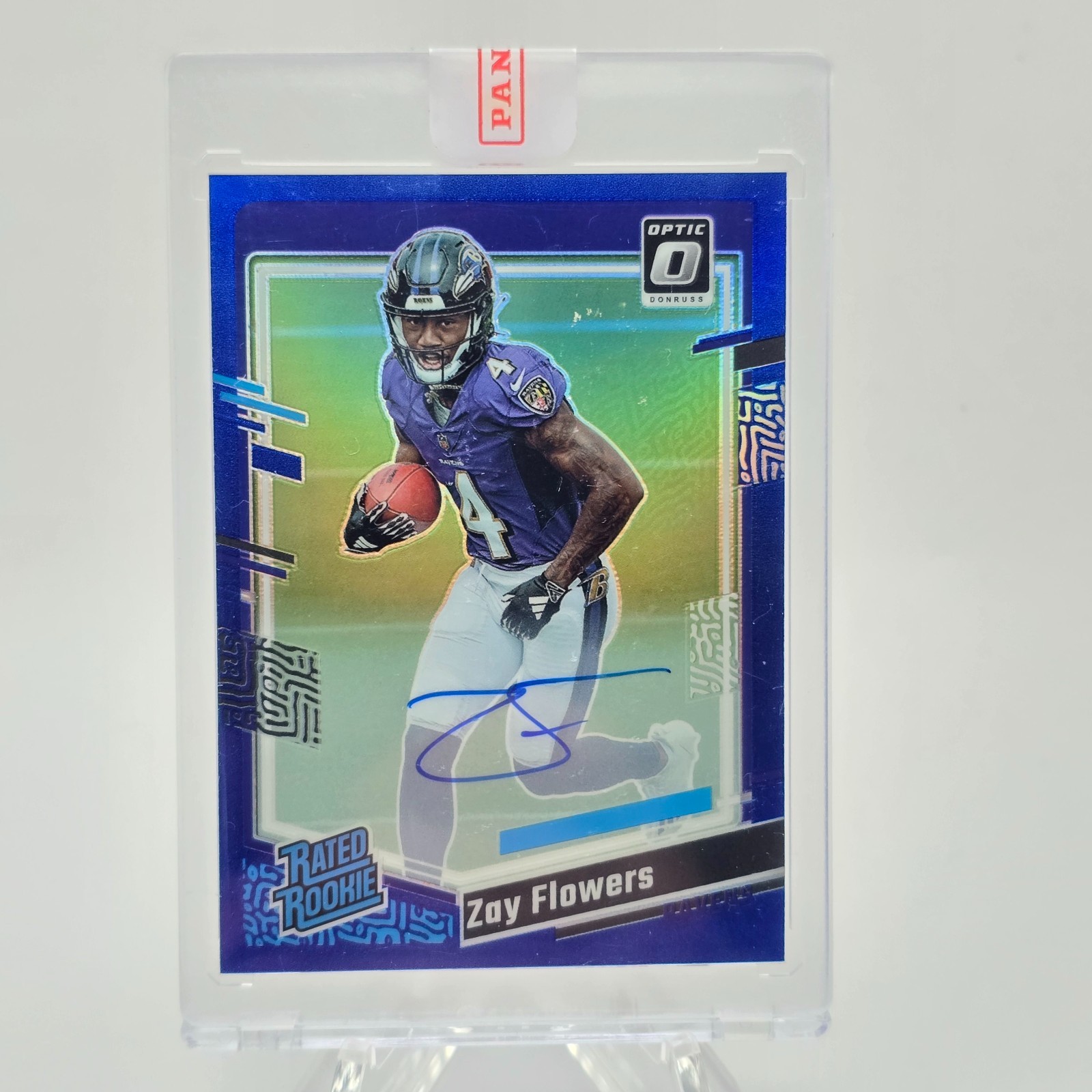 2023 PANINI DONRUSS OPTIC ZAY FLOWERS RATED ROOKIE AUTO /99