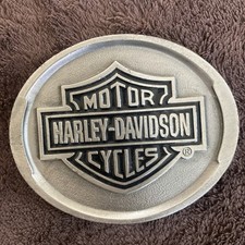 Vintage Harley Davidson Motorcycle Metal Logo Belt Buckle 1999 Biker