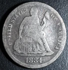 1884-S SEATED LIBERTY DIME