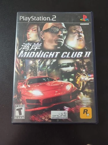 Midnight Club 2 II Game Sony PlayStation 2 PS2 CIB w/Manual - Tested & Works