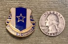 Vietnam Era, US Army 30th quartermaster battalion unit crest, clutch back, D22 — photo 2