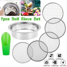 Soil Sieve Sifter Sets Dirt Sifter with 5 Interchangeable Mesh Garden Sieve Sets