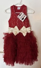 KIDS RED TUTU-STYLE OOH LA LA COUTURE DRESS SIZE 14 GREAT FOR SPECIAL OCCASIONS