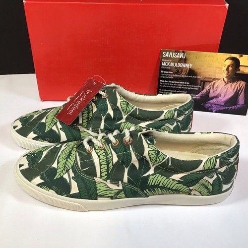 Bucket Feet Shoes Womens Size 8 Tropical Palm Leaf Sneakers NEW - Picture 5 of 5