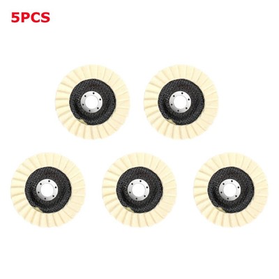 Multi PC Wool Polishing Wheel Buffing Pad Flap Disc For Metal Wood Angle Grinder