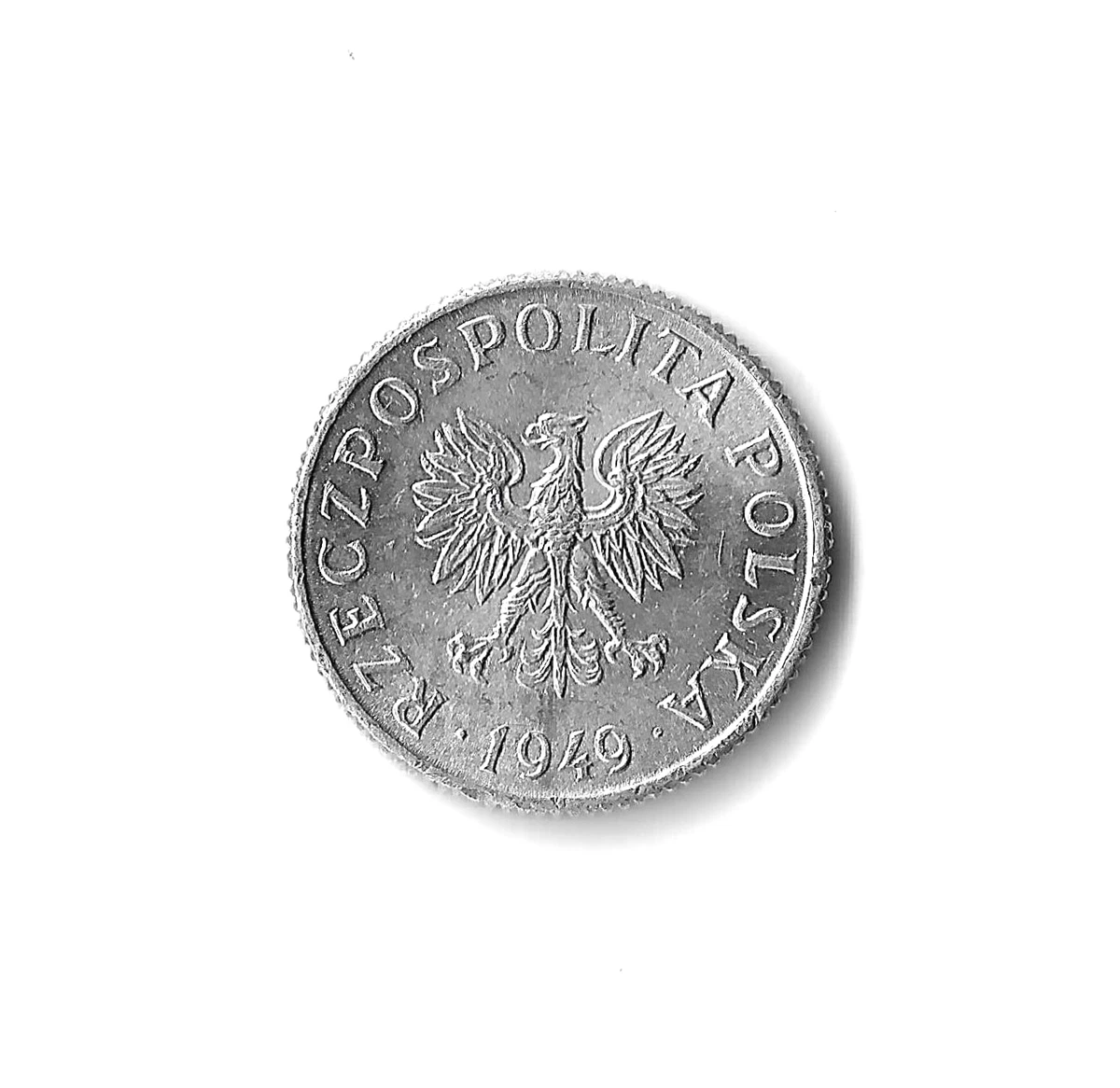 1077.　エラー？　1949年　ポーランド　1グロッシェン　アルミニウム 1949 Year Polish Coins for sale | eBay
