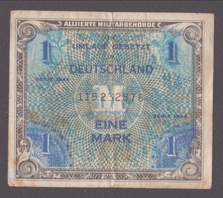 AMB  2c) — alt: Ro. 201c) Alliierte Militärbehörde; 1 Mark von 1944