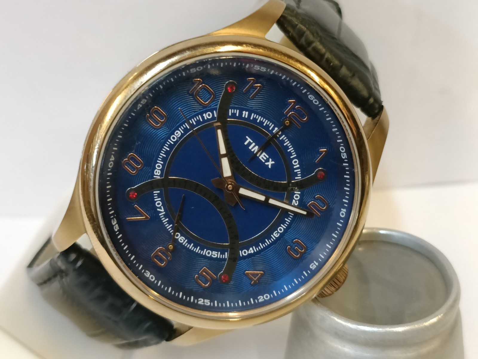 TIMEX MULTIFUNCTION QUARTZ BLUE DIAL TWEG14510-32… - image 6