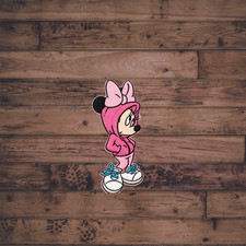 Cute Minnie Mouse Girl Embroidered Patch Cartoon Iron On Badge