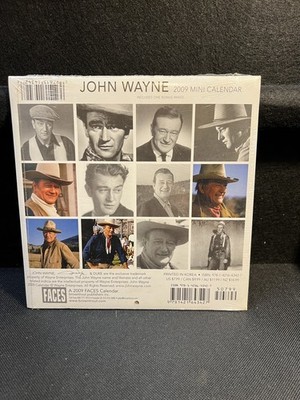 2009 John Wayne Mini Calendar From Faces Calendars Sealed