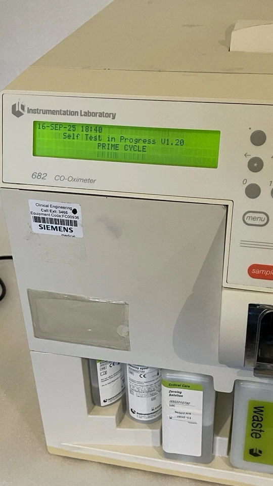 Co-Oximeter Analyzer, Instrumentation Labs Model 682 Power On Sell For Parts - Image 3 of 4