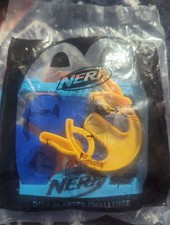 2023 McDonald s NERF Happy Meal Toy 1 Disc Blaster Challenge, New Sealed