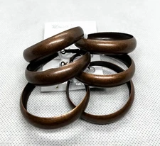 Antique Color Hoop Earrings Copper Silver Gold 3pc