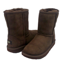 UGG CLASSIC SHORT II KID /WOMEN BOOTS BURNT CEDAR US KID 6 /WOMEN TRUE 8