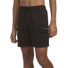 Hurley Boy's Black Pull-On Cargo Swim Shorts - Elastic Waistband - Size: M 8 