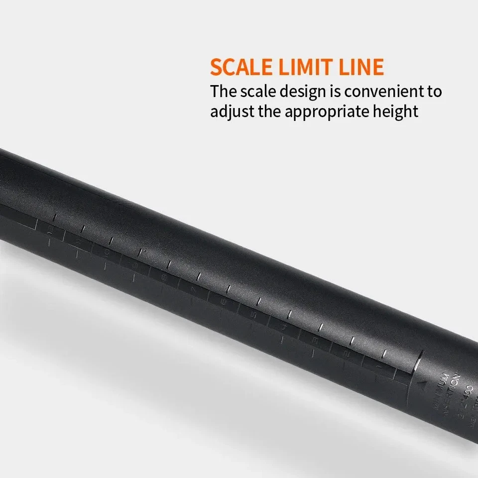  Tija de sillín de carbono 27,2 31,6 mm de longitud 400 mm MTB tubo de asiento de bicicleta de carretera piezas de bicicleta Foto 4 de 4