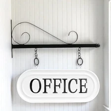 Office Sign for Door - Double-Sided Wall-Mounted Business Signs for Outside M...