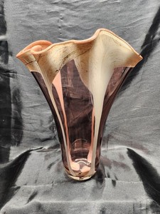 Murano 大型 ムラノ 金彩 ピンク ライン 水差し オブジェ Murano Vase Pink | eBay