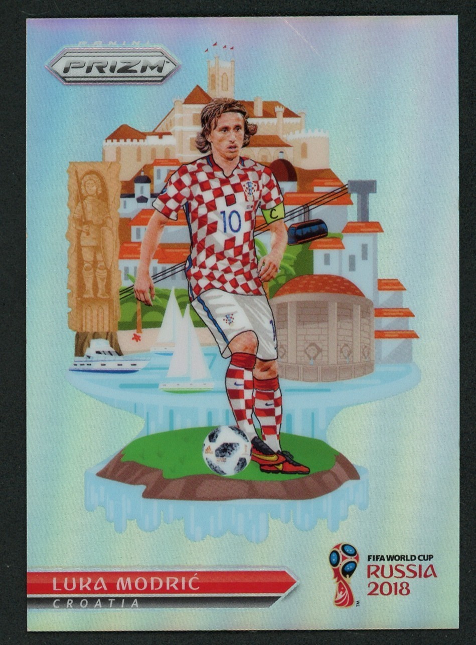 2018 Panini Prizm World Cup Soccer National Landmarks #NL-31 Luka Modric SSP