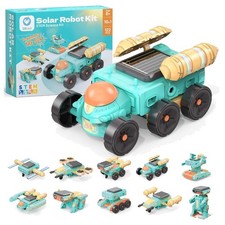 Solar Roboter Bausatz Kinder 10-in-1 STEM Lernspielzeug ab 8 Jahre