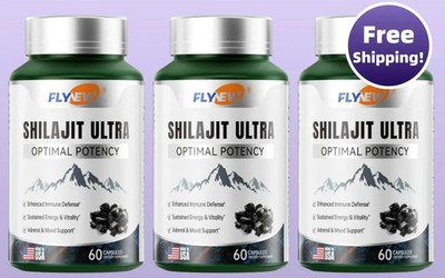 Flynew Shilajit Ultra   Optimal Potency with L-Arginine   2-Pack