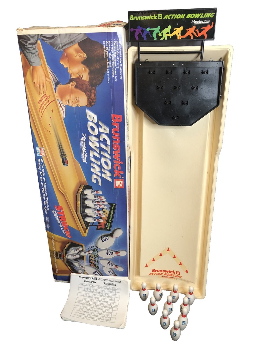Vintage Brunswick Action Bowling Tabletop Game American Duckpin