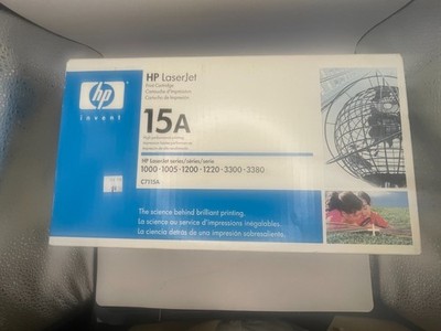 GENUINE HP 15A LASER JET PRINT CARTRIDGE #C7115A