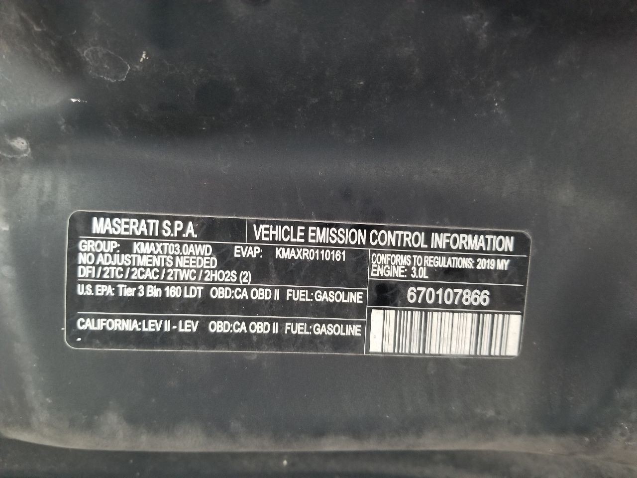 Maserati Levante 2019 Transmission
