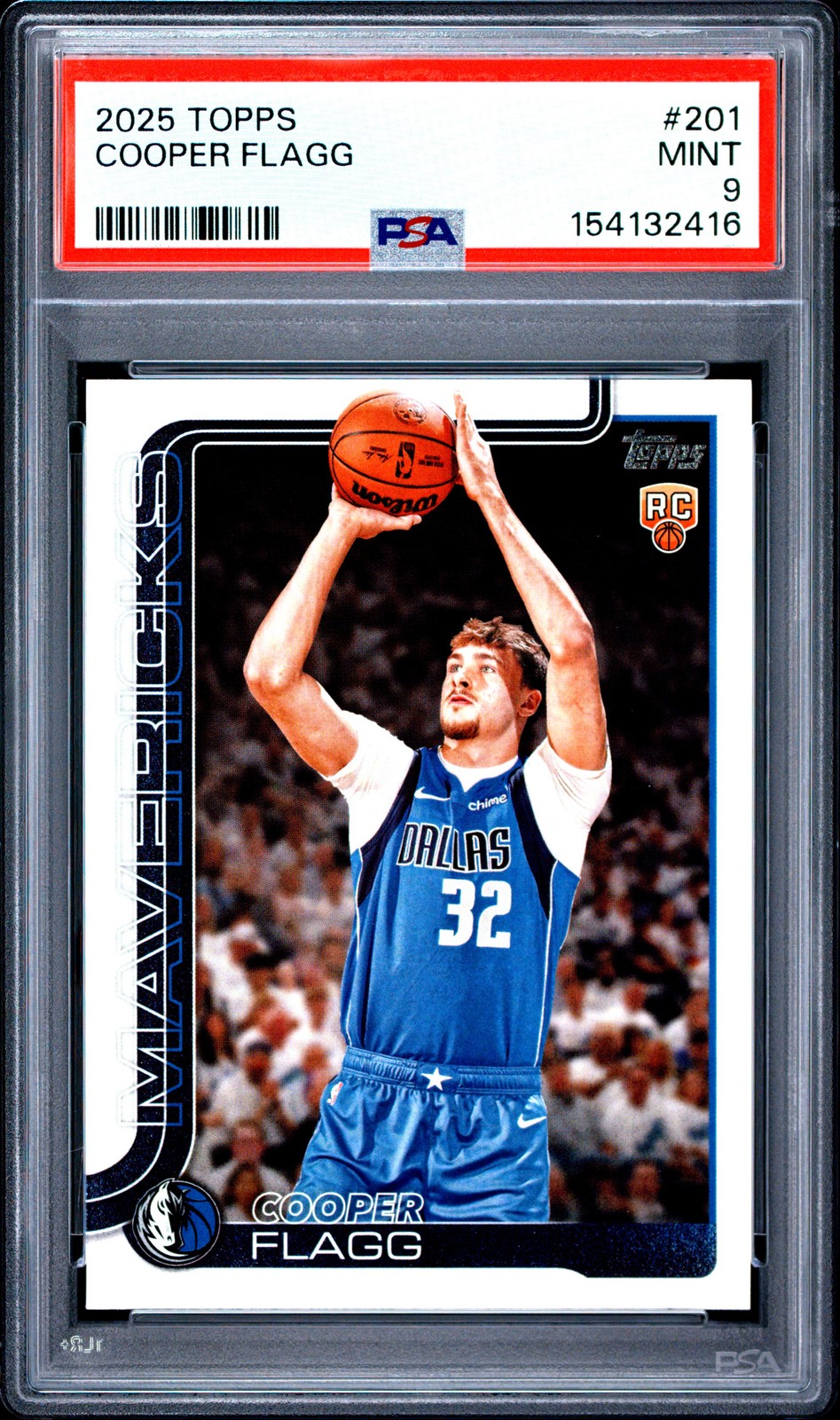 2025 TOPPS #201 COOPER FLAGG PSA 9