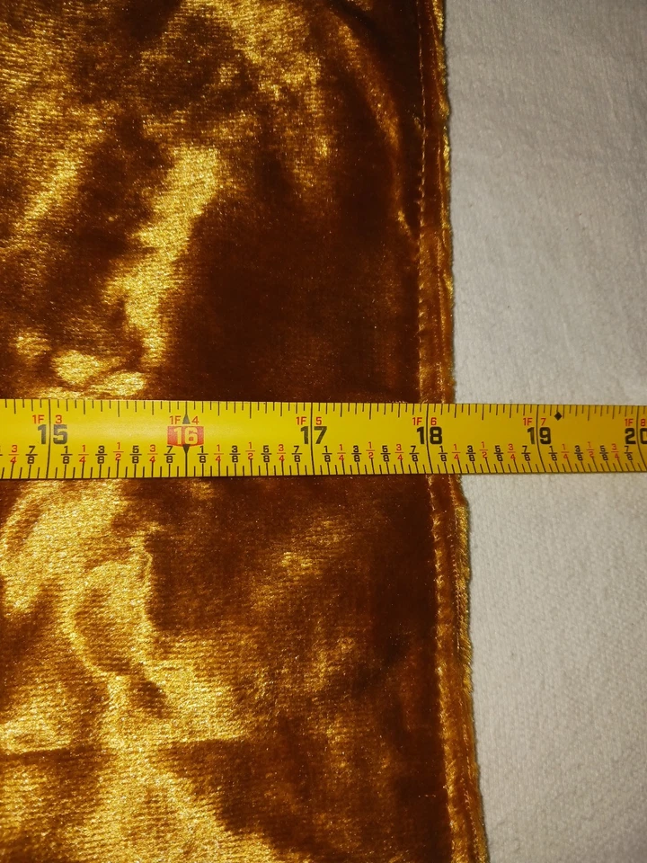 Metallic Gold Pillow Covers Shams. Lofty Feel. Lot Of 2. 18x18. New.  - Image 4 of 4