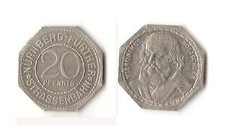 Germany Nuremberg 20 pfennig Notgeld Hieron. Holzschuer