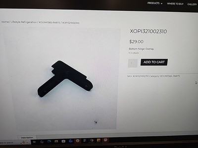 Xopi321002310 Bottom Hinge Overlay