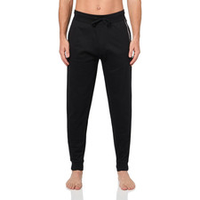 Hugo Boss Solid Black Cotton Drawstring Authentic Elastic Jogger Pants New