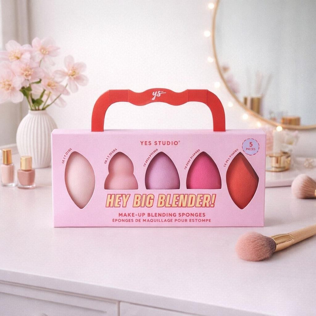 Make-Up Sponge Gift Set 5pc Ultra Soft Beauty Blender Kit Foundation Applicator