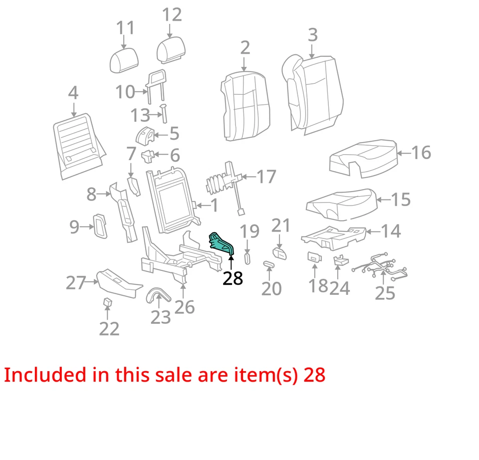 ADEQUADO PARA 2003-2009 CADILLAC SRX CTS COVER ASM P/SEAT RECL LWR 88895371 - NOVO FABRICANTE DE EQUIPAMENTO ORIGINAL - Imagem 2 de 3