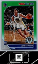 2019-20 Hoops Premium Stock #223 Jordan Poole Prizms Green
