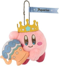 Sanei Horoscope Collection Kirby Mascot Aquarius 4-inch Mini Plush Keychain USA