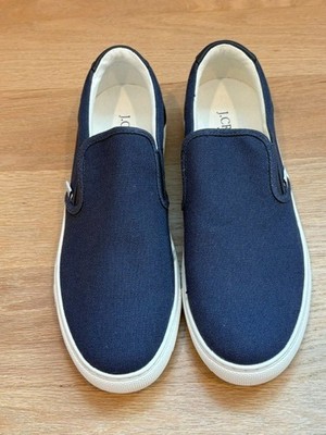 J. Crew Explorer Men's Blue Canvas Slip-on Sneakers Loafers Size 9.5, #AL059