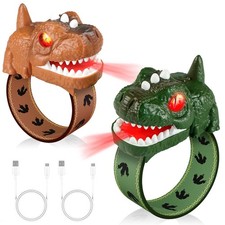 Dinosaur Walkie Talkies for Kids, Dinosaur Toys, Rechargeable Wrist Walkie Ta...