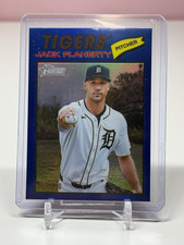 2026 Topps Heritage Jack Flaherty Chrome Blue Refractor /150 Tigers #204