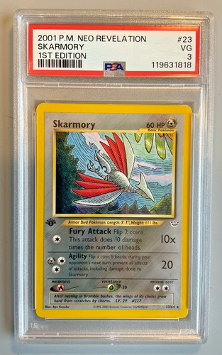 Skarmory (1st Edition) graded PSA 3 for sale on eBay