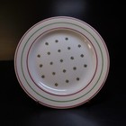 N9589 Porcelain Plate Flat Dessert KG Lunéville France White Art Deco Table