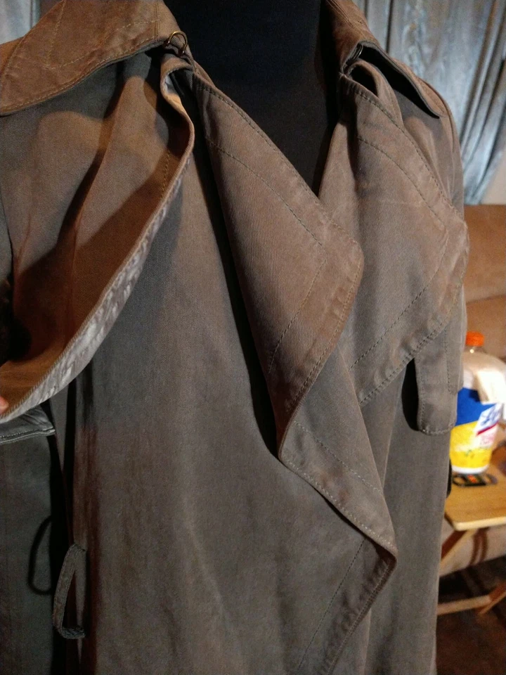 Club Monaco Womens Jacket Coat Olive Green Size xs/tp - Image 3 of 4