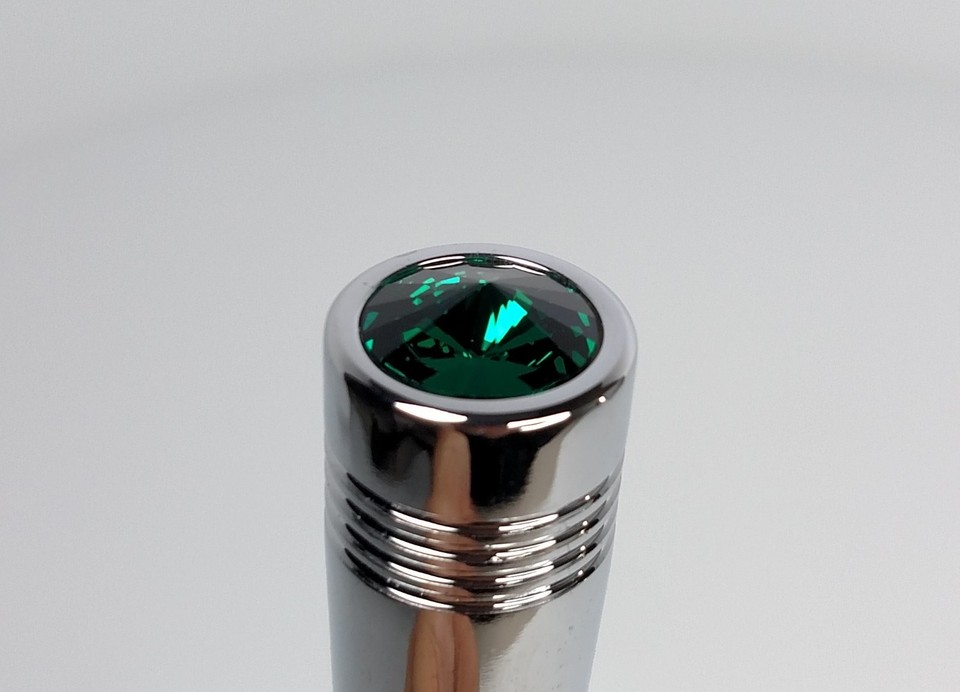 (1) Green Crystal Toggle Switch Extension For Peterbilt 2-1/4 Long Chrome Metal - Foto 5