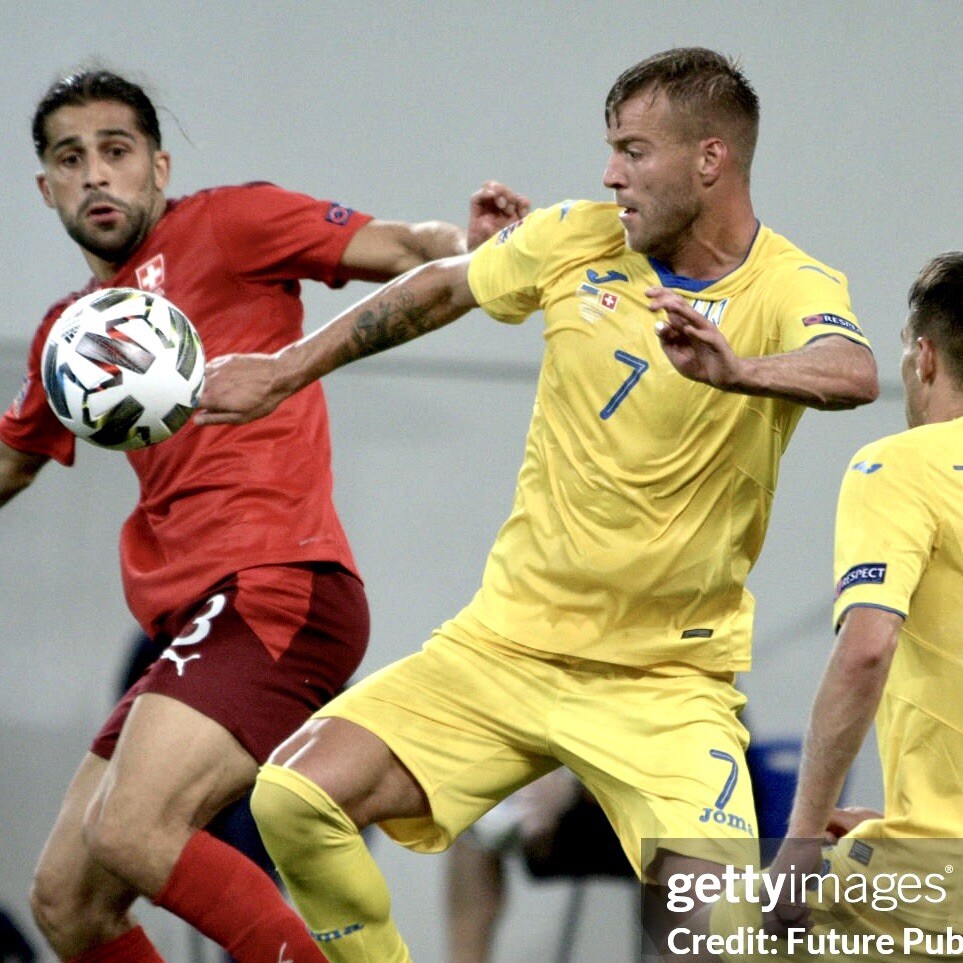 2019 2020 MATCH ISSUE Ukraine Yarmolenko Joma Soccer Player Worn