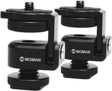 Moman Ball Head Mount Cold Shoe to 1/4" Threaded Adapter for Camera Microphone